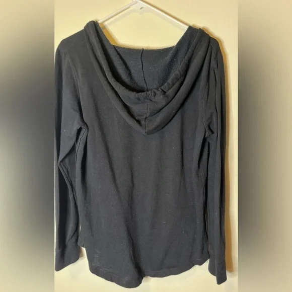 SO black drawstring hoodie size medium - Picture 2 of 3